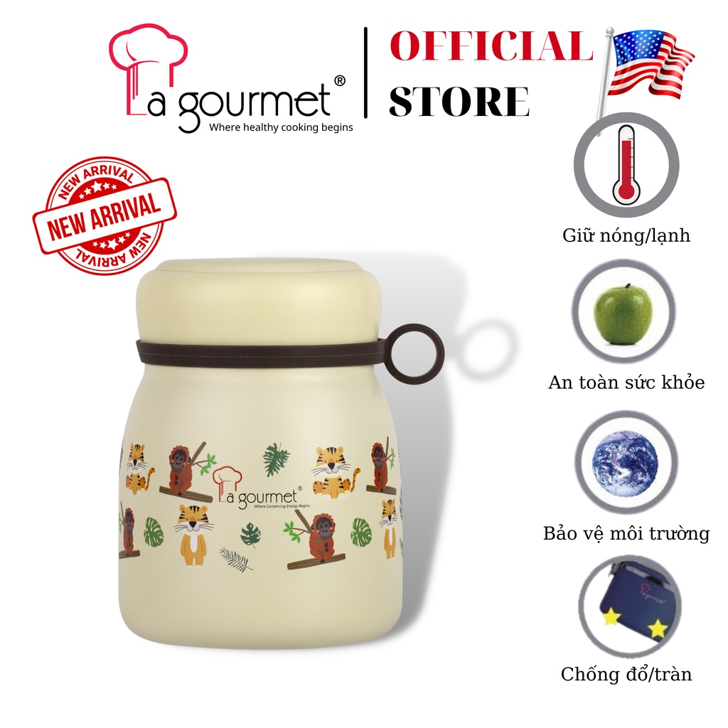 Hộp đựng cháo giữ nhiệt La gourmet Save The Planet 800ml  - 375933