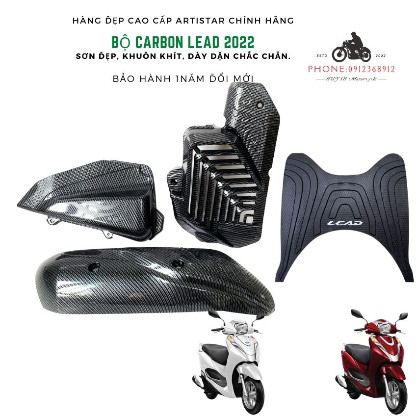 Bộ Ốp Carbon Honda Lead 2022 ( Giá Lẻ Từng Món)