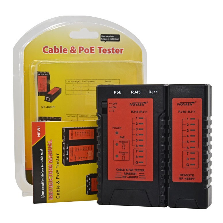 Máy test cap NF-468 cho dây mạng và dây điện thoại giá rẻ.