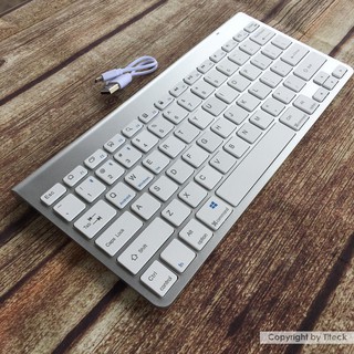 Bàn phím Bluetooth sạc điện cao cấp dùng cho điện thoại máy tính bảng, laptop,Macbook
