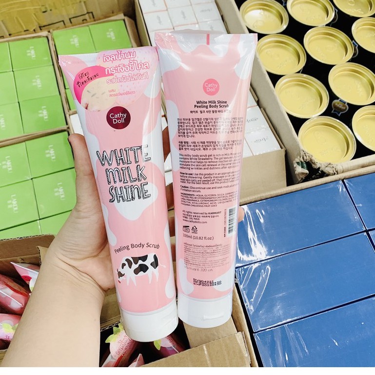 Tẩy Tế Bào Chết Toàn Thân Cathy Doll White Milk Shine Peeling Body Scrub