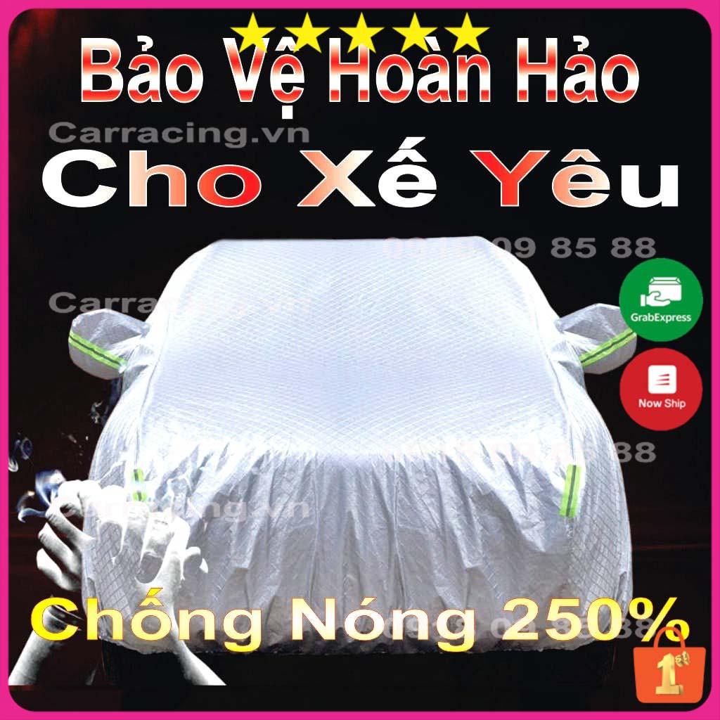 BẠT PHỦ Ô TÔ CARRACING VA04 BẠT PHỦ XE Ô TÔ 3 lớp cao cấp chống xước, nắng, chống cháy - 4 chỗ - 5 chỗ - 7 chỗ bán tải | BigBuy360 - bigbuy360.vn