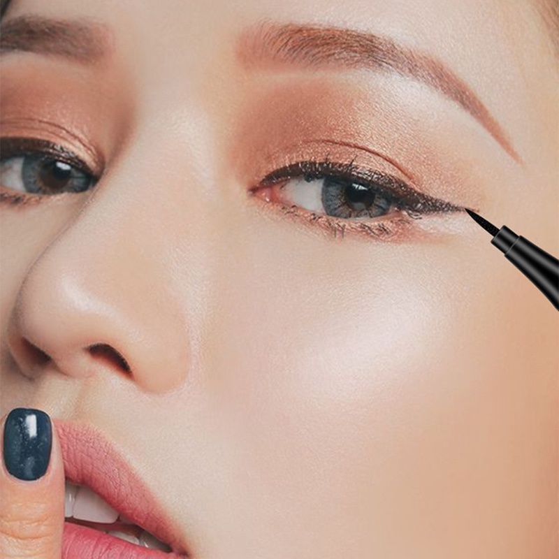 Bút Kẻ Mắt Tơ Tằm 100% Dạng Lỏng Chống Thấm Nước Lâu Trôi Siêu Mịn Chất Lượng Cao Cho Học Sinh YR