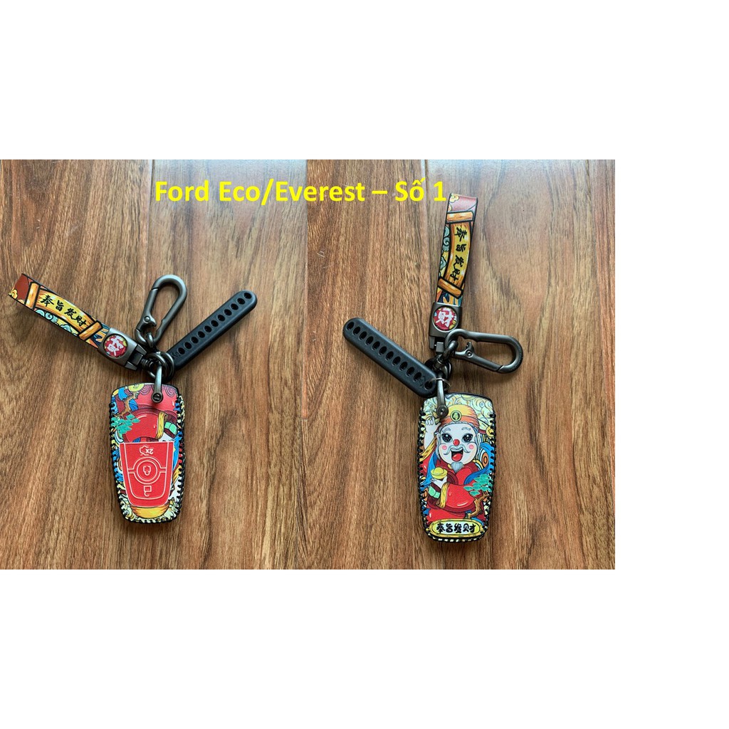 Bao da chìa khoá ô tô Tài lộc dành cho Ford không chìa