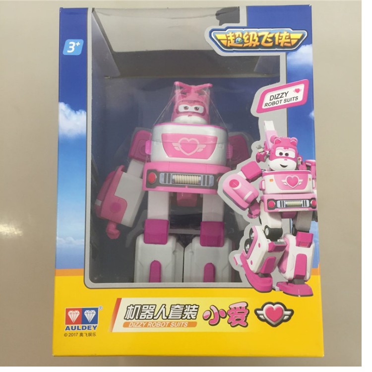 Super Wings Robot Biến Hình Kết Hợp Xe Cứu Hộ Nhỏ mô hình Dizzy Lốc Xoáy (mô hình cỡ lớn)