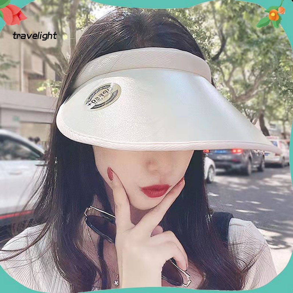 (Travelight) Mũ Vành Tròn Màu Trơn Che Nắng Chống Tia UV Và Mồ Hôi Cho Nữ