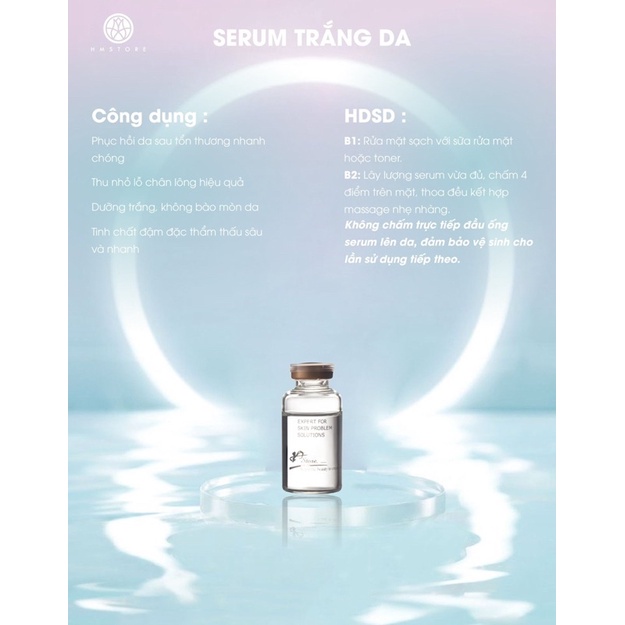 Serum Dưỡng Ẩm Trắng Da Phục Hồi Da Yếu [HM STORE - HM Whitening Serum] 30ml