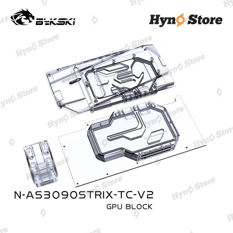 Block tản nhiệt nước VGA Bykski 2 mặt VRAM Asus Strix N-AS3090STRIX-TC-V2 Tản nhiệt nước custom - Hyno Store