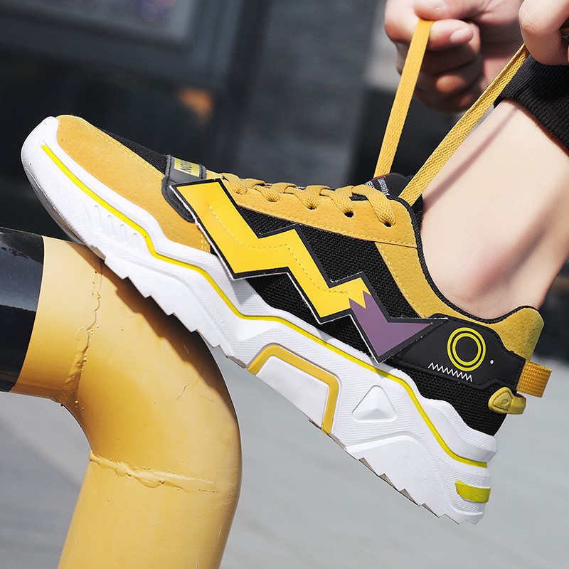 Giày Sneaker Nam G09 Màu Vàng Phong Cách | BigBuy360 - bigbuy360.vn