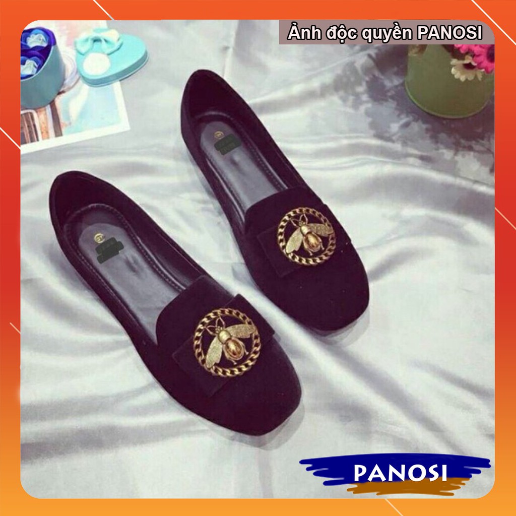 Giày bệt gắn họa tiết ong xích sang trọng | BigBuy360 - bigbuy360.vn