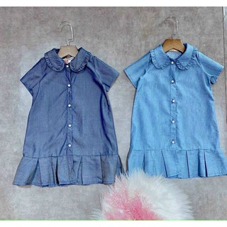 Đầm denim BÉ GÁI