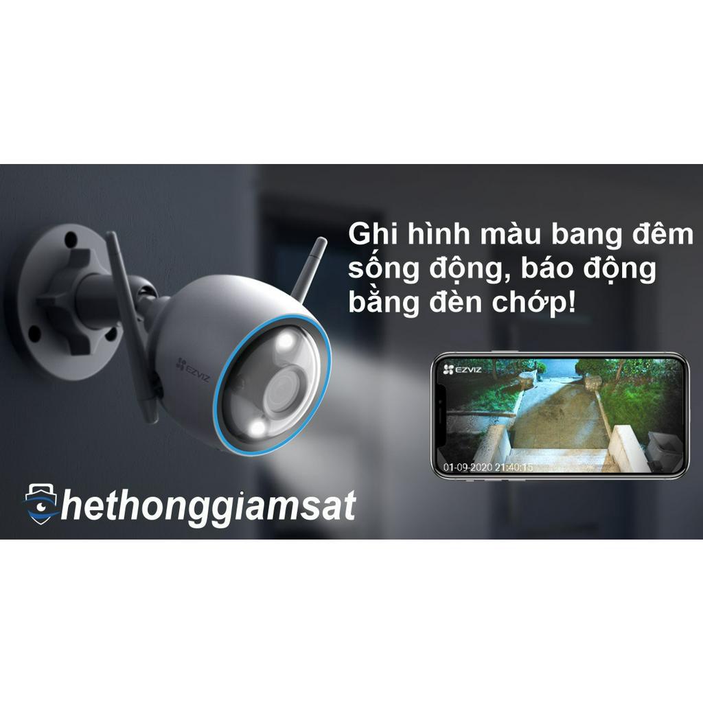 Camera Wifi EZVIZ H3 PRO 5MP 3K, H3 PRO 3MP 2K Ngoài Trời, Màu Bang Đêm, Đàm Thoại 2 Chiều - Bảo Hành 24th