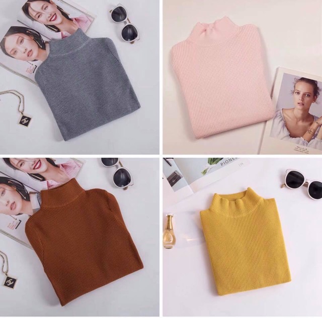 Áo len tăm có cổ chất đẹp [ảnh thật] | BigBuy360 - bigbuy360.vn