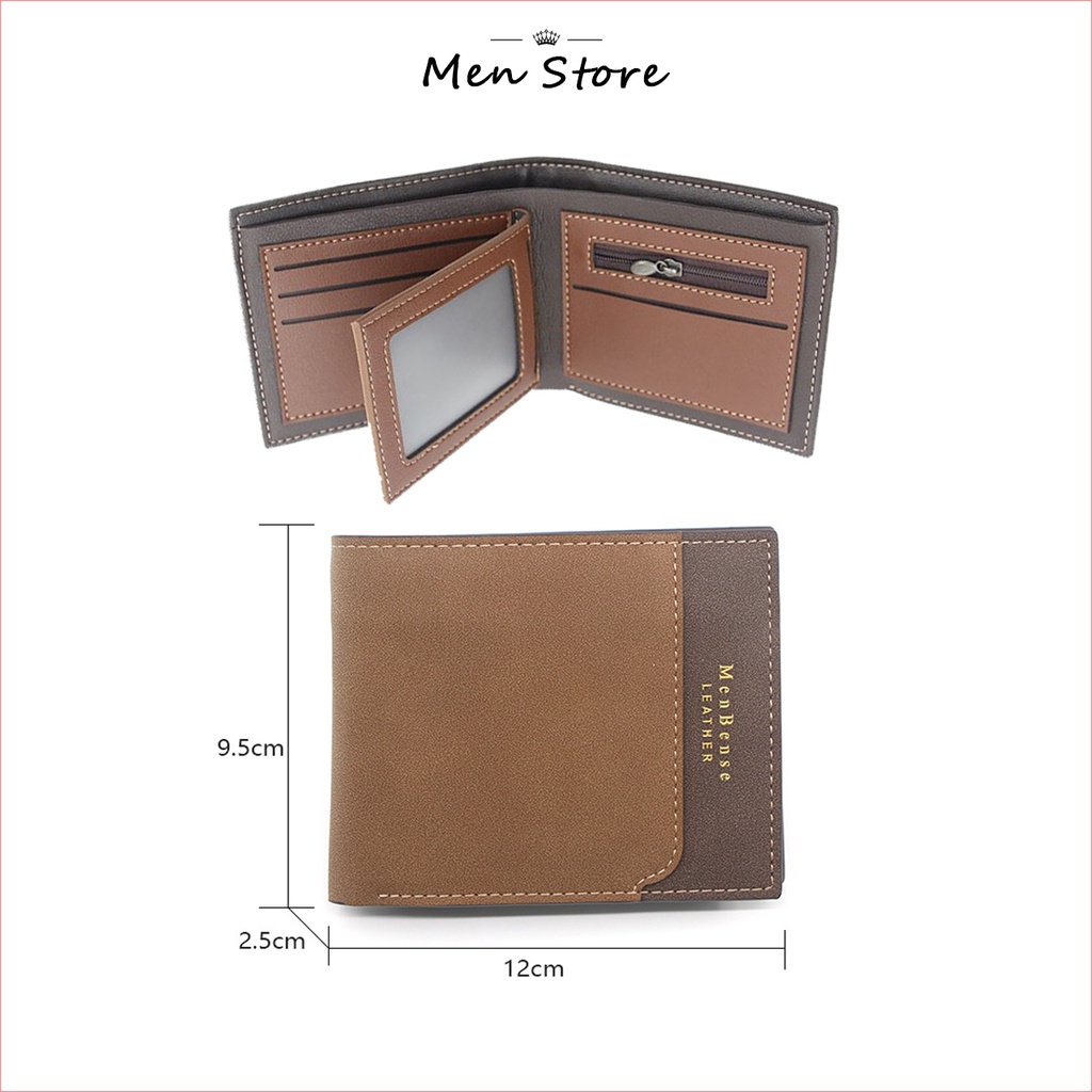 [GIÁ TẬN XƯỞNG] Ví nam cao cấp MenBense, Ví da nam thời trang nhiều ngăn đựng thẻ và giấy tờ rộng rãi - V3013