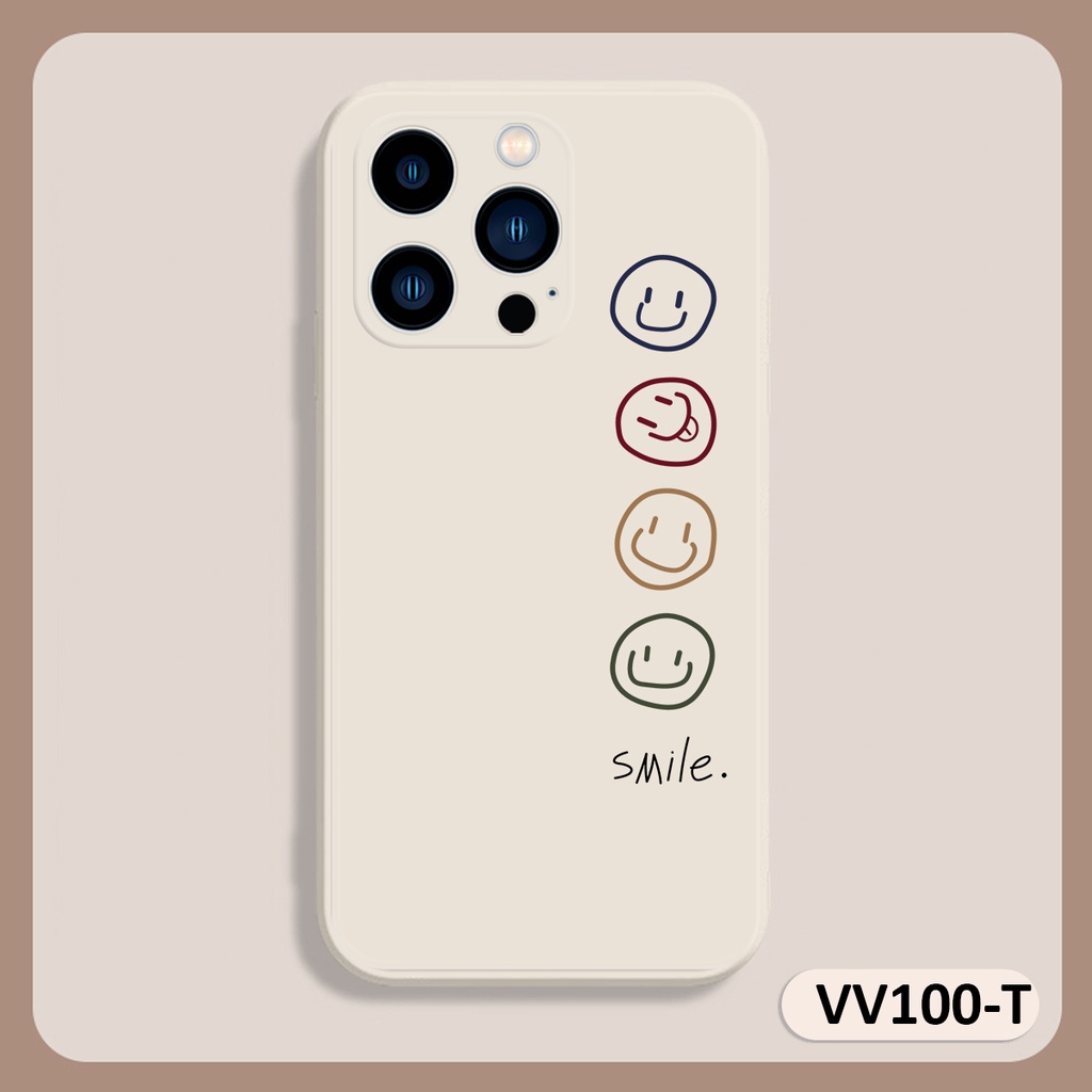 Ốp lưng ip Bốn mặt cười cạnh vuông 6/6plus/6s/6splus/7/7plus/8/8plus/x/xr/xs/11/12/13/pro/max/plus/promax