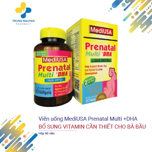 Viên uống Mediusa Prenatal bổ sung Vitamin tổng hợp cho bà bầu