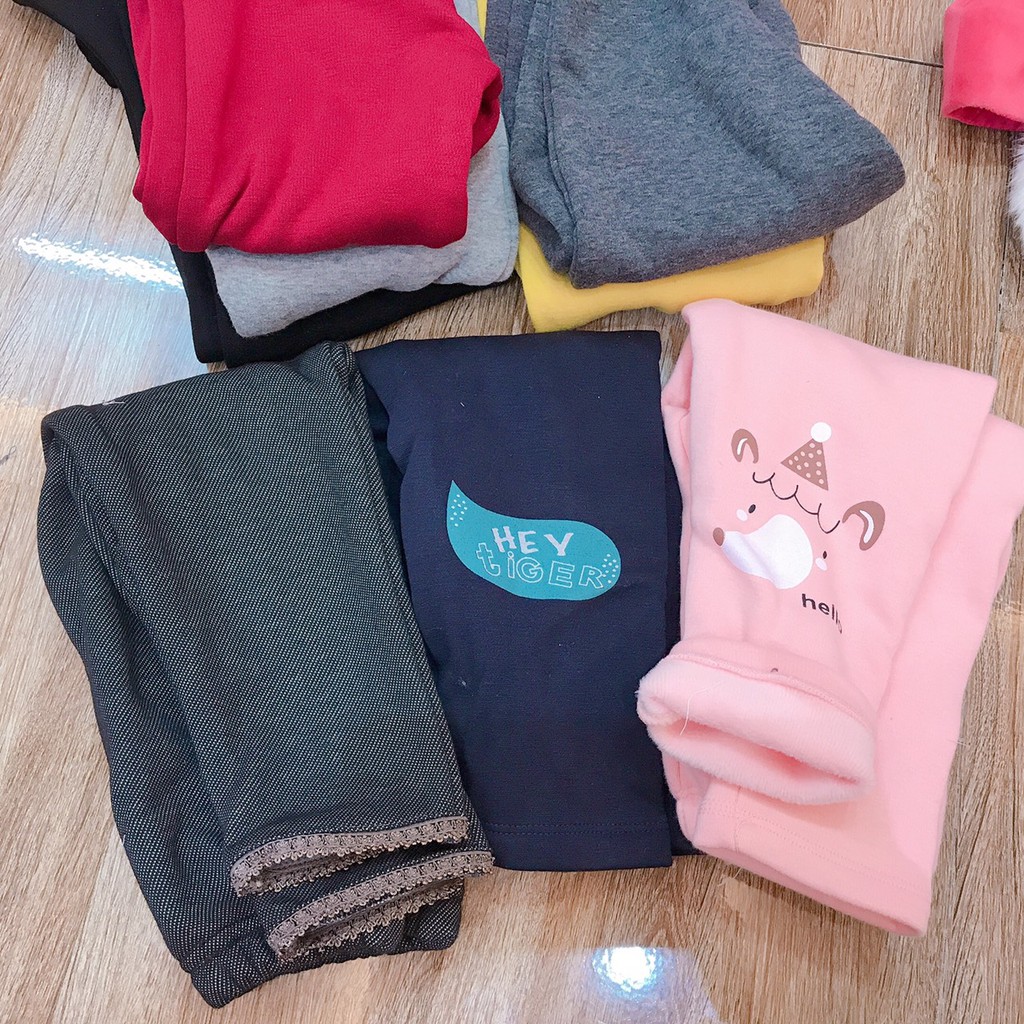 quần leg lót lông bé gái