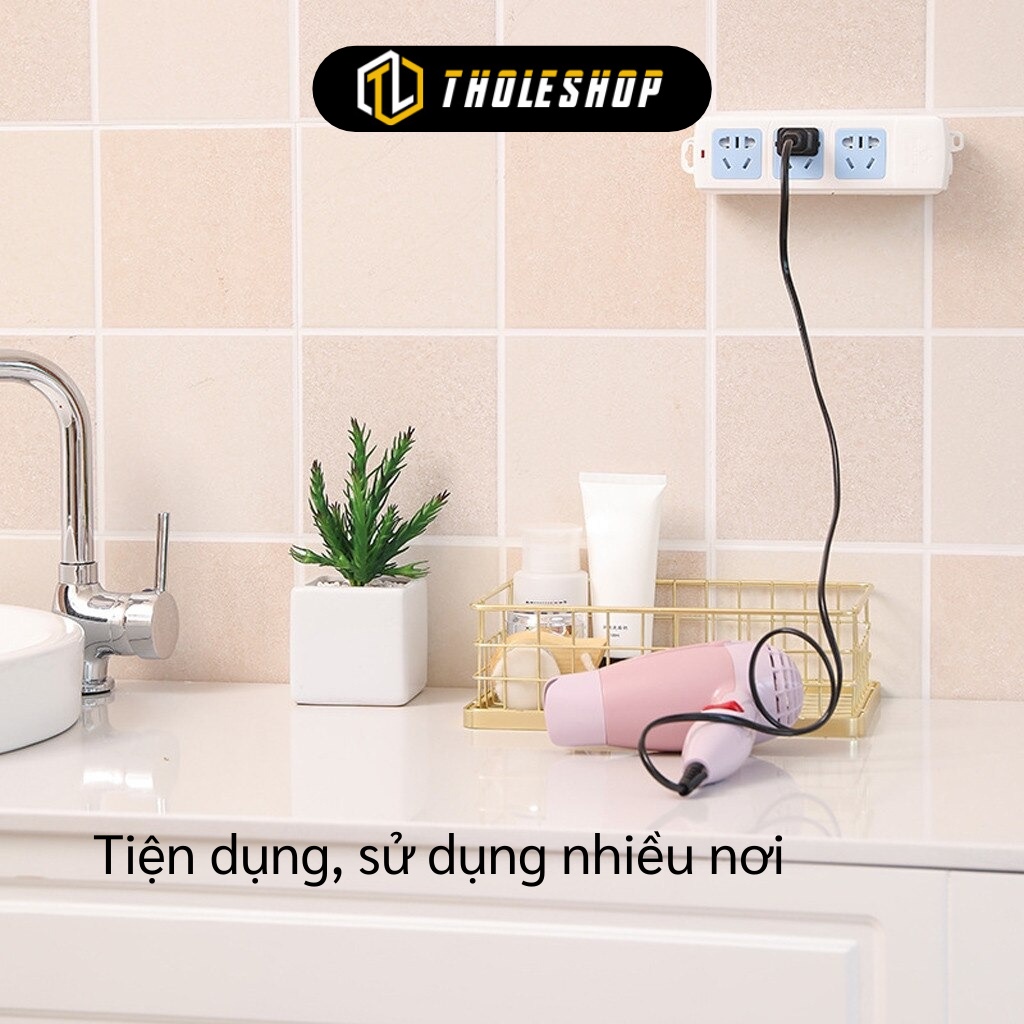 Miếng Dán Tường Treo Ổ Cắm - Giá Đỡ Cố Định Ổ Cắm Điện Chịu Tải Mạnh, Tái Sử Dụng 8867