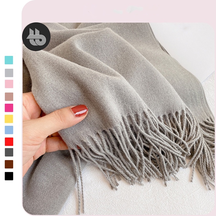 Khăn quàng cổ khăn dạ len quàng cổ nam nữ cao cấp nhiều màu cashmere