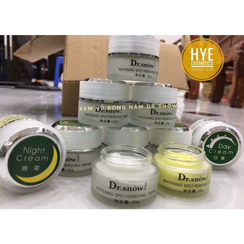 Kem vỗ nám,Vỗ bong Dr Snow mờ nám,sạm