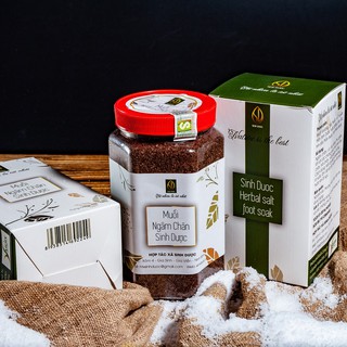 Muối ngâm chân Sinh Dược 550gr - Giảm đau nhức cơ xương khớp,  giúp hết chứng mất ngủ hiệu quả