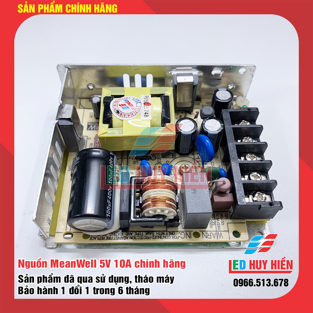 Nguồn meanwell 5v 10a, 20A, 60A tháo máy (Nguồn 5V 10A, 5V 20A, 5V 60A meanwell chĩnh hãng)