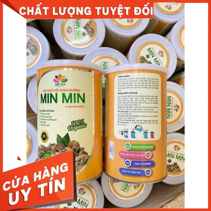 Ngũ Cốc Lợi Sữa Min Min (1kg), Mẫu mới 29 loại Hạt, Bột Ngũ Cốc Min Min, dành cho mẹ bầu và mẹ nuôi con bằng sữa mẹ