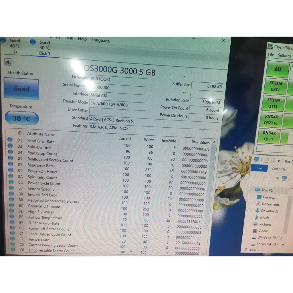 Hdd SEAGATE 3TB Skyhawk - Bảo Hành 24 Tháng- Dùng Được Cho PC và CAMERA