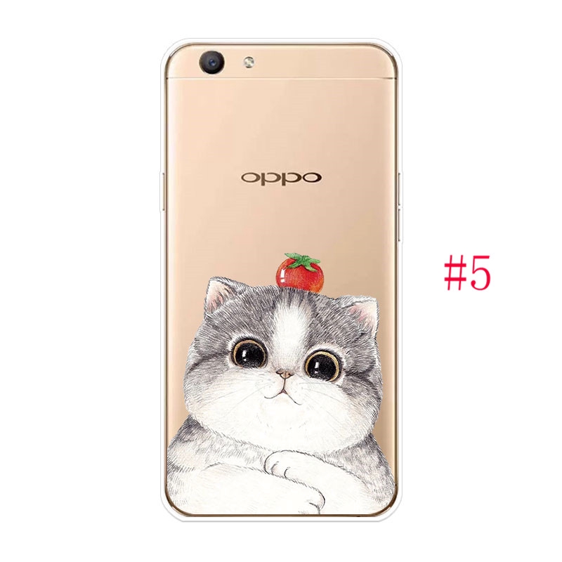 Ốp Lưng Tpu Mềm In Hình Thú Cưng Đáng Yêu Cho Oppo A71 A73 A77 A83 A1 F5 F7 F9 Pro