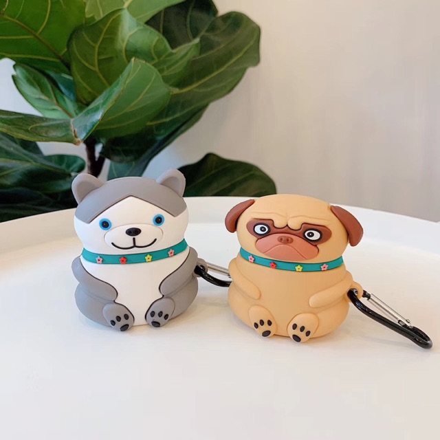 Case Airpods 1/2 bulldog/husky/corgi cute - Ốp Airpods giá rẻ