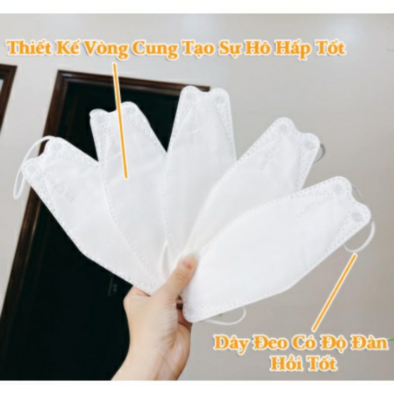 khẩu trang kf94 umi bao dày, không xù lông, quai đeo chắc chắn