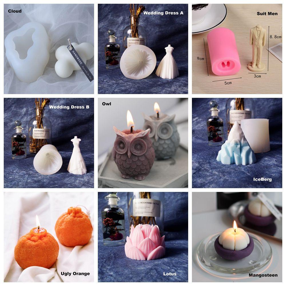 Khuôn Silicone Tạo Hình Làm Nến Trang Sức 3D Chủ Đề Giáng Sinh