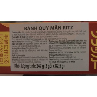 Bánh Quy Mặn Ritz 247g