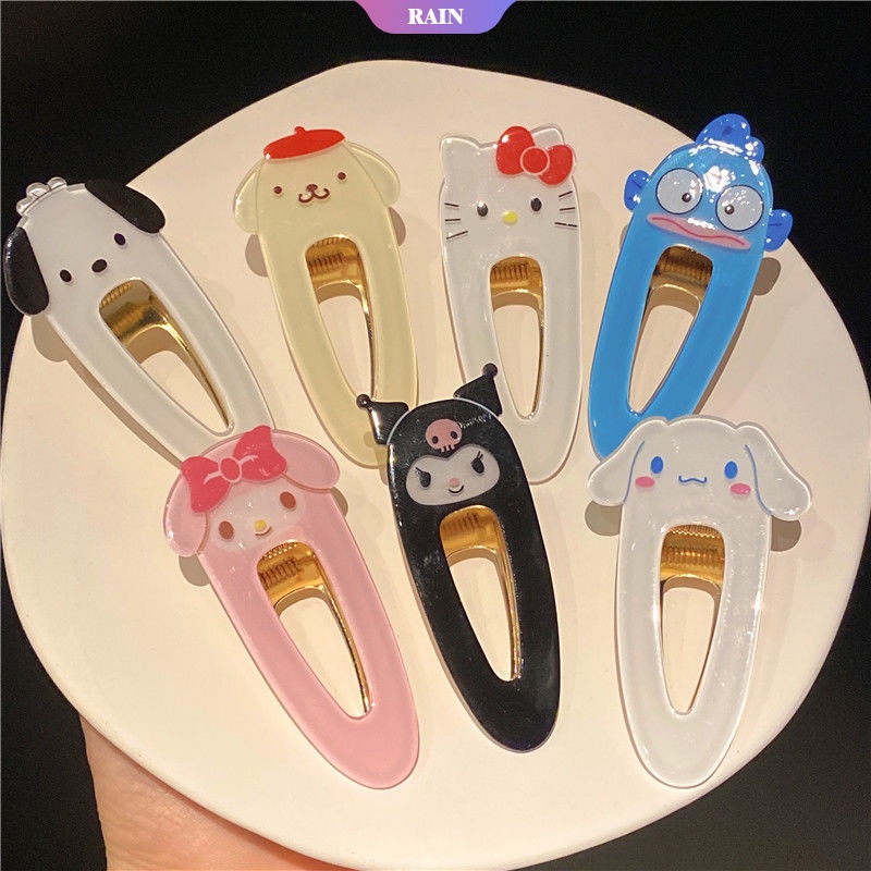 1 Kẹp Tóc Hình Melody Hello Kitty Cinnamoroll Kuromi Sanrio Đáng Yêu Cho Nữ