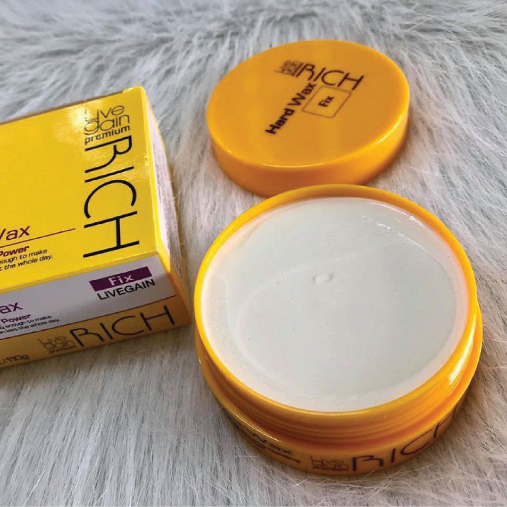 Sáp vuốt tóc Livegain Premium Rich siêu cứng giúp tạo kiểu tóc, định dạng nếp tóc