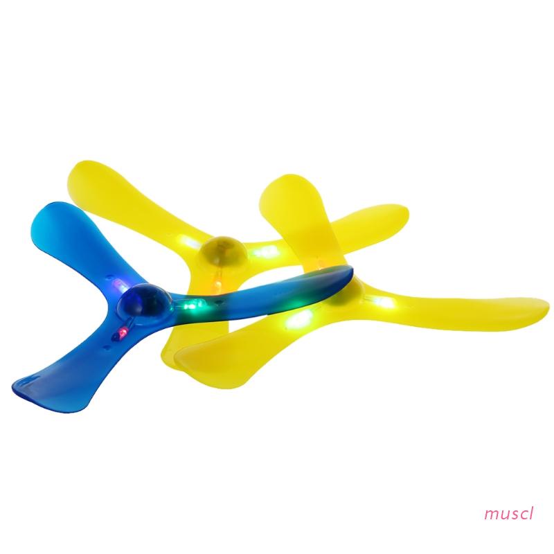 Đồ chơi ném boomerang 3 cánh có đèn LED vui nhộn ngoài trời thể thao mới