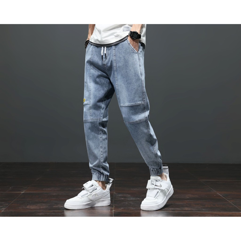 Y518 - Quần jean jogger nam buộc dây cao cấp xuân hè mới nhất