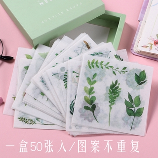 Set 50 Miếng Dán Trang Trí Hình Cây Xanh Độc Đáo