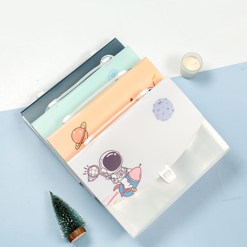 Cặp Đựng File Tài Liệu A4 Lưu Trữ Giấy Tờ 12 Lớp Nhiều Mẫu Dễ Thương, Tiện Dụng