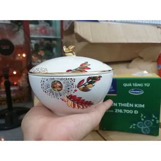 CHÉN THIÊN KIM MẠ VÀNG 24K GỐM SỨ CAO CẤP MINH LONG