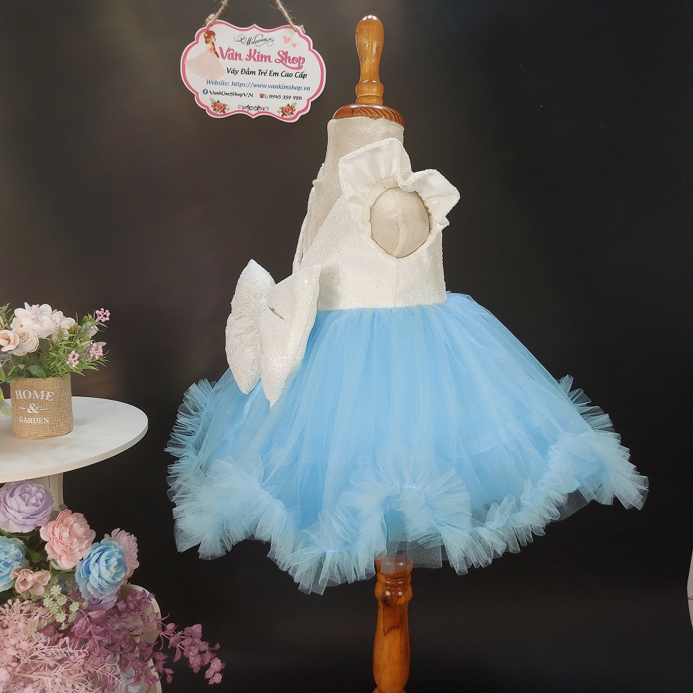 Đầm big size cho bé từ 9-50kg tặng kẹp tóc xinh