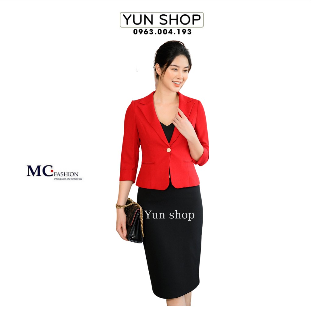 Áo Vest Nữ Blazer Thời Trang Công Sở Màu Đỏ Đẹp Đủ Size S,M,L,XL Chuẩn Phom Ôm Dáng Đẹp TAV392