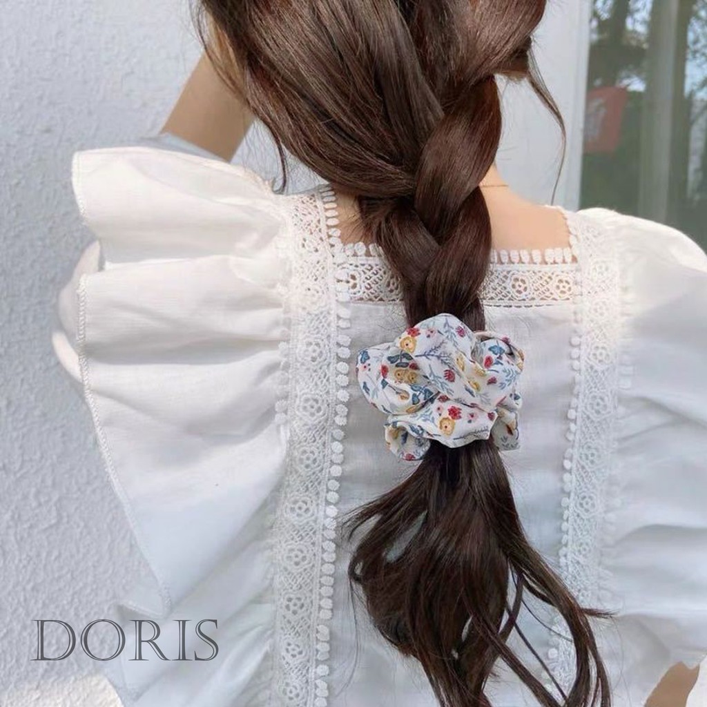 Dây buộc tóc Scrunchies Hoa đáng yêu - DORIS HOUSE | BigBuy360 - bigbuy360.vn