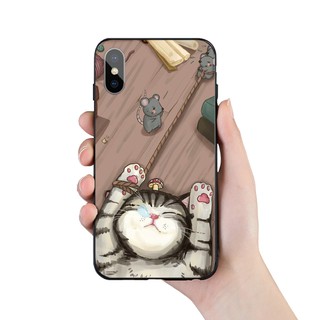 Ốp Điện Thoại Mềm Hình Mèo Lười Hoạt Hình Cho iphone 11 13 pro xs max 5s 6s 7 8 plus x xr 12 mini 14 pro max se2