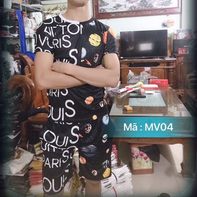 Bộ nam hè in 3D L.V hành tinh ( ảnh video thật) | BigBuy360 - bigbuy360.vn