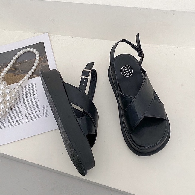 Dép sandal nữ quai chéo