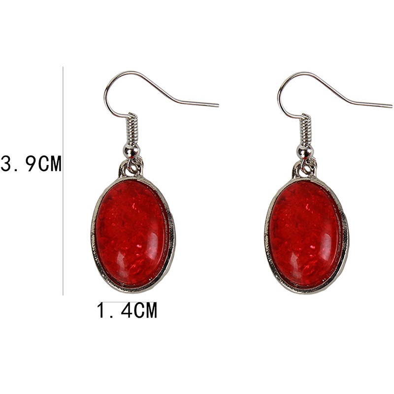 1 Set Fashion Jewelry Color Fruit Platinum Set Earrings Jewelry Bt