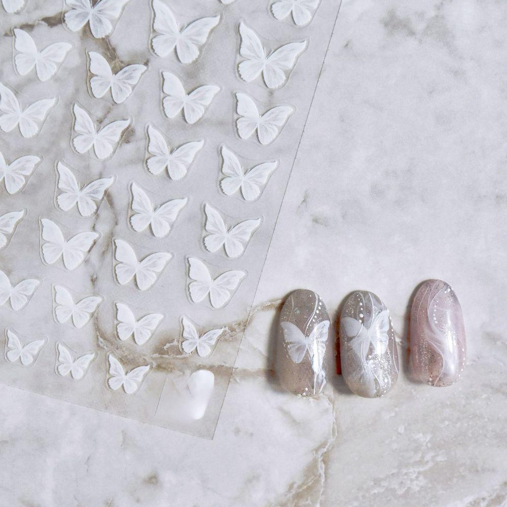 Miếng Dán Móng Tay Tự Dính Hình Bướm DIY