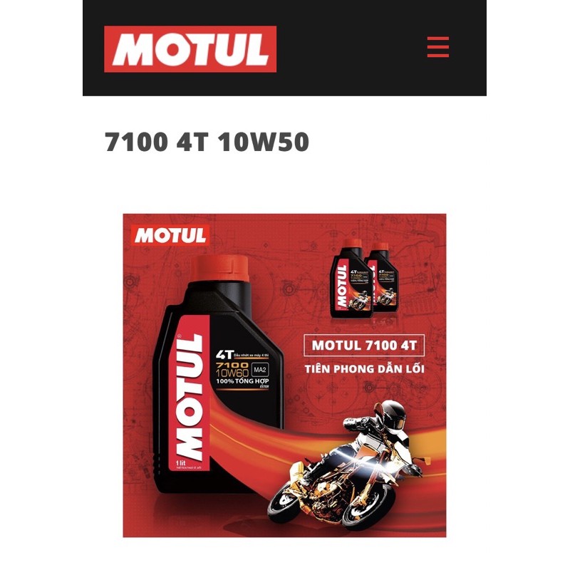 MoTul 7100 10w50 100% Tổng hợp