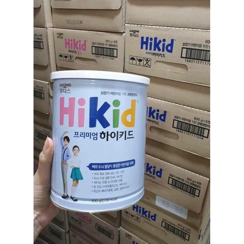 Sữa Hikid Hàn Quốc 600gr hàng xách tay chính hãng